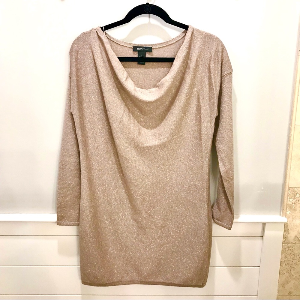 White House Black Market Gold Sparkly Top or Dress